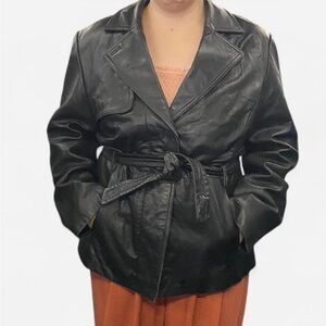 Worthington Classic Black Leather Jacket